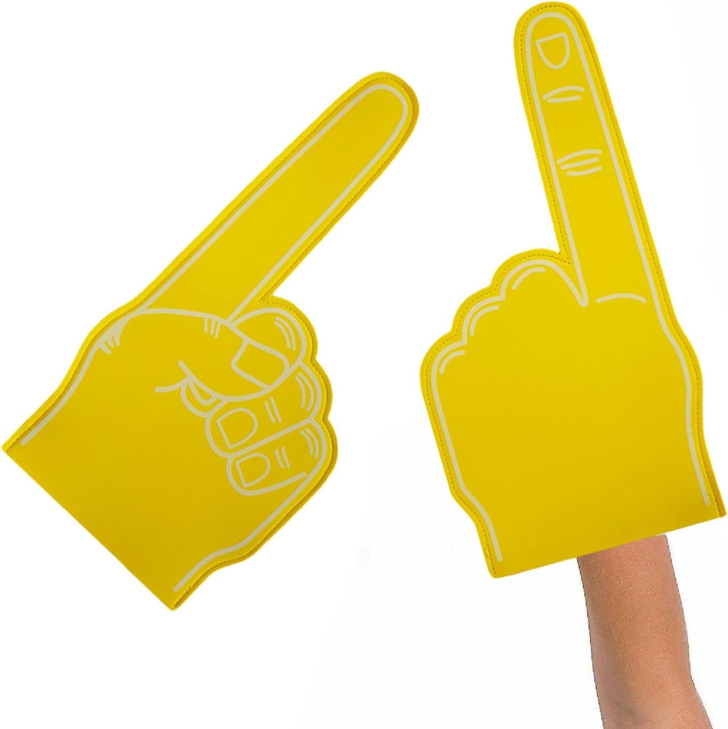 Giant Foam Finger | Single Finger Cheer Gloves | Cheerleading Foam Hand, 18-Inch Foam Finger, Blank Foam Finger, Number 1Foam Hand, Custom Foam Finger for Sports Event Games Celebration image number 5