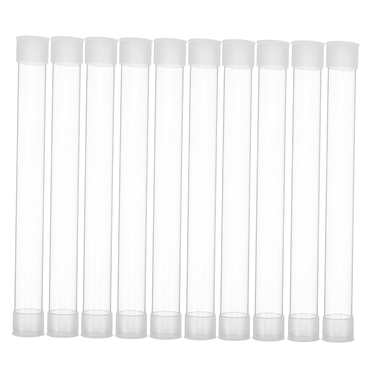 Ciieeo 10Pcs Thermometer Hard Protective Case Plastic Tube Needle Holder Organizer for Travel Home Clinic Multipurpose Safety Storage Box image number 2