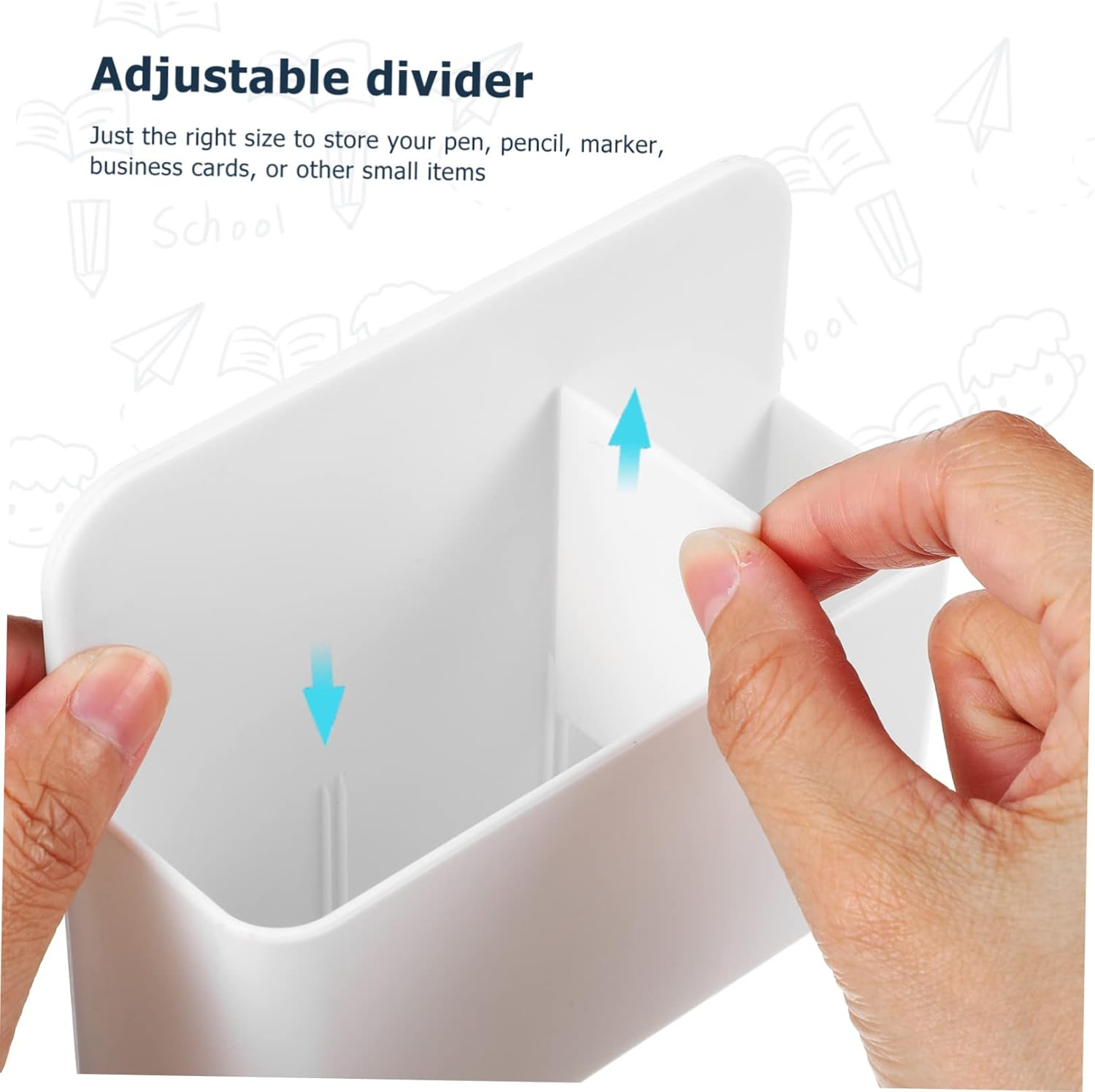 COOPHYA Pencil Holder Whiteboard Marker Holder Magnetic Whiteboard Supply Organizer for School Classroom Desk Accessories image number 1