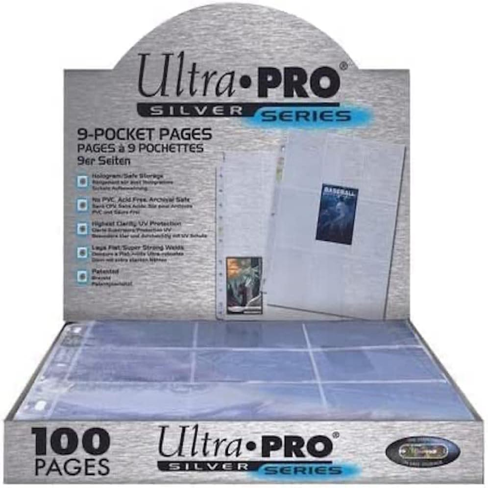 Ultra Pro 9-Pocket Silver Series Pages for Standard Size Cards image number 1