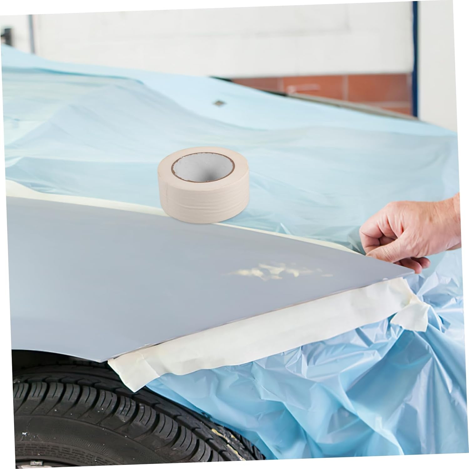 Anneome Automotive Masking Tape 50M Roll Paint Masking Tape -Off Writing Surface image number 2