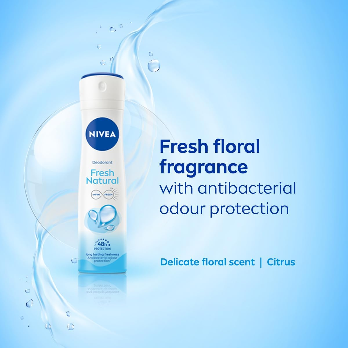 Nivea Fresh Natural Deodorant for Women, 150Ml image number 2