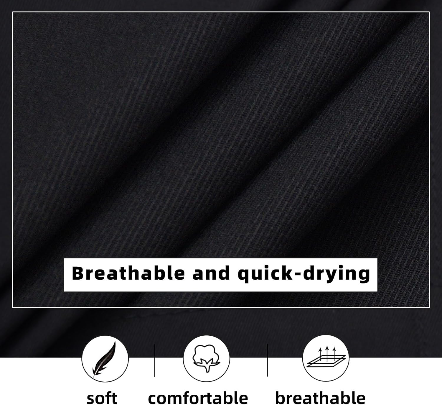 Hill & Sea Boys Shorts Casual Classic Fit Drawstring Summer Beach Twill Shorts with Zipper Pockets image number 2