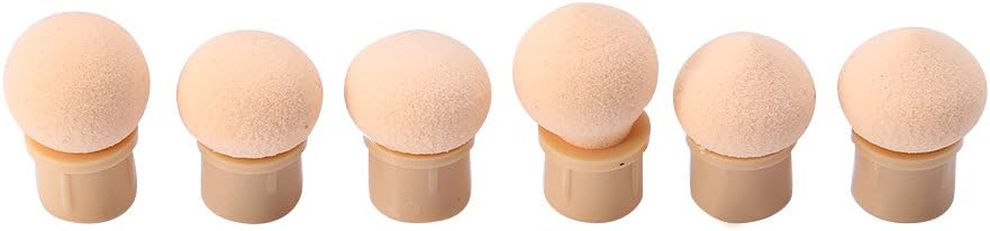 Double End Set UV Gel Nail Art Painting Gradient Shading Brush + 4 Additional Sponge Heads (2 Colours) (Transparent) image number 6