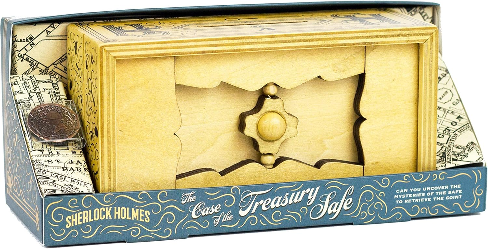 Professor Puzzle Sherlock Holmes the Case of the Treasury Safe Wooden Puzzle Box