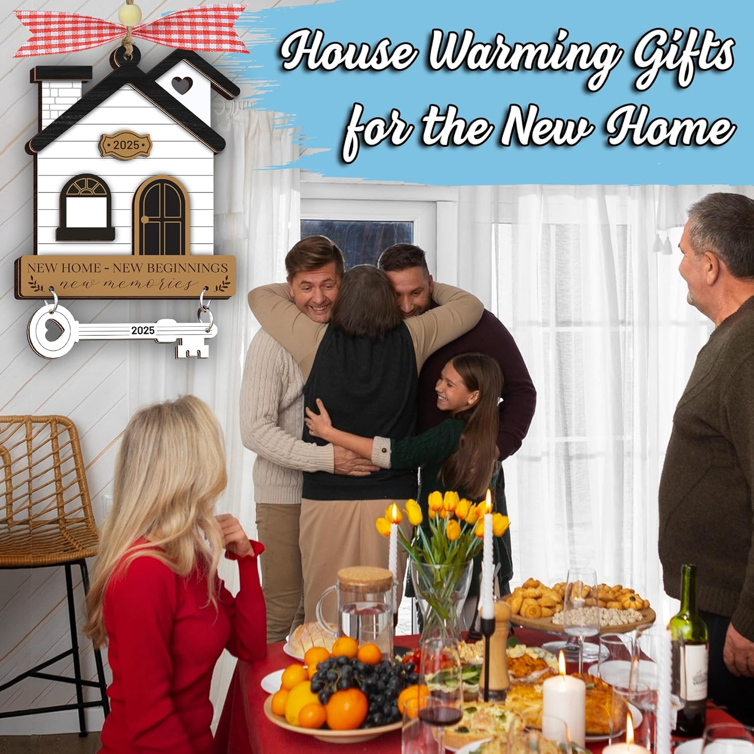 New Home Ornament 2025, House Warming Gifts New Home, Housewarming Gift Presents for Women, Couple, First Apartment Gift 2025, Housewarming Gifts Idea, Christmas House Decoration HO622 image number 4