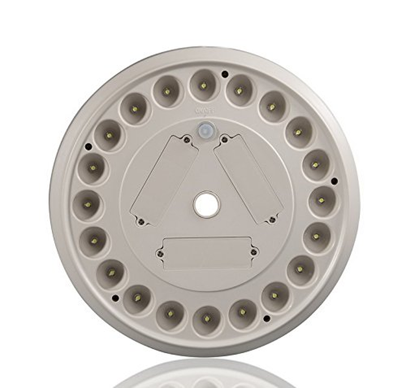 Sunnytech 2Nd Generation Solar Flag Pole with 20LED Light, Brightest and Most Powerful, Stable and Long-Lasting, LED Downlight for 15 to 25 Ft In-Ground Flag Poles, Automatic, Black