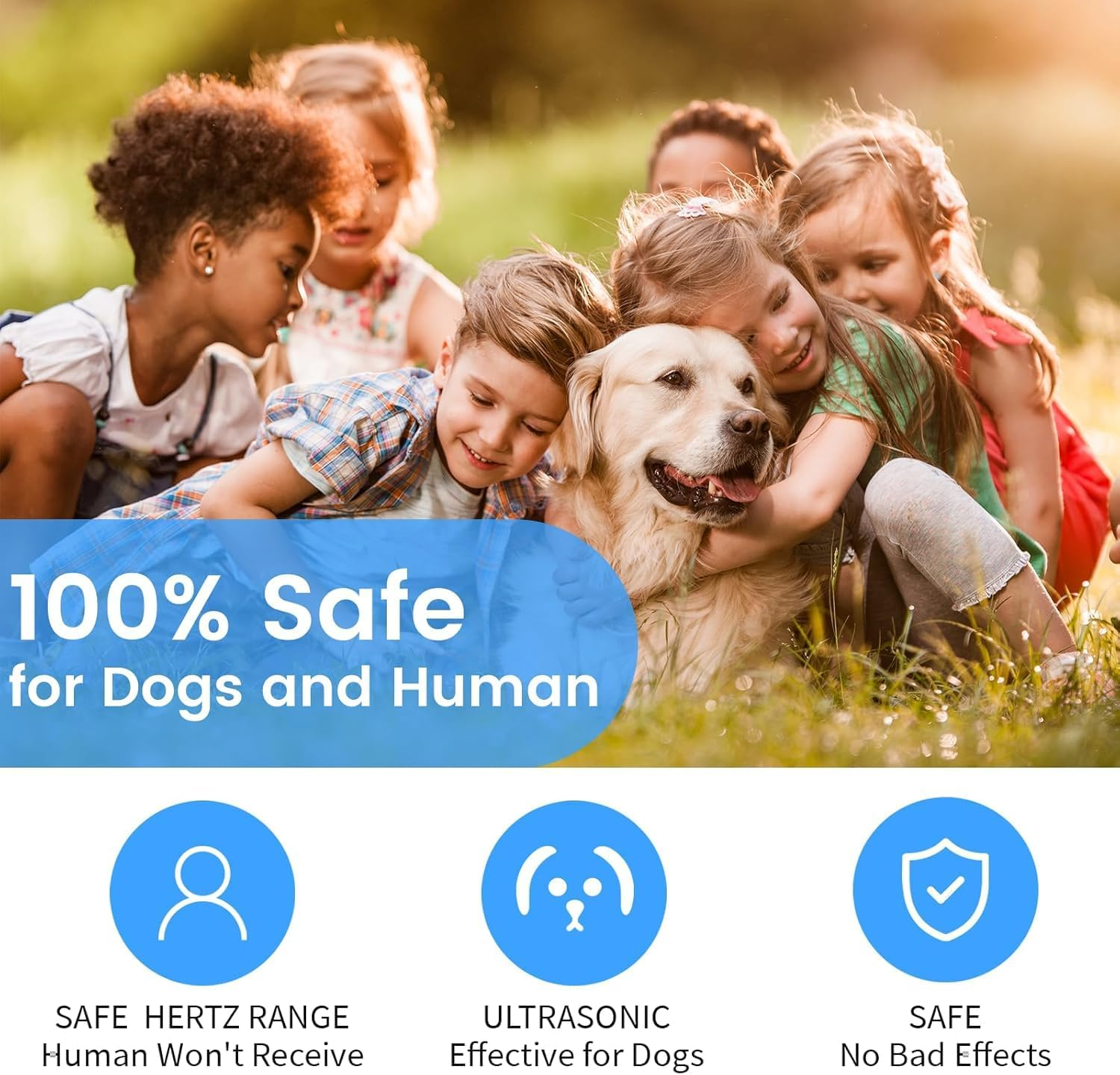 Anti Barking Device for Dogs, Multi-Functional Dog Bark Deterrent Devices up to 30 Ft Effective Control Range, 3 Modes & LED Light Ultrasonic Dog Trainer, Safe for Human & Dogs image number 4