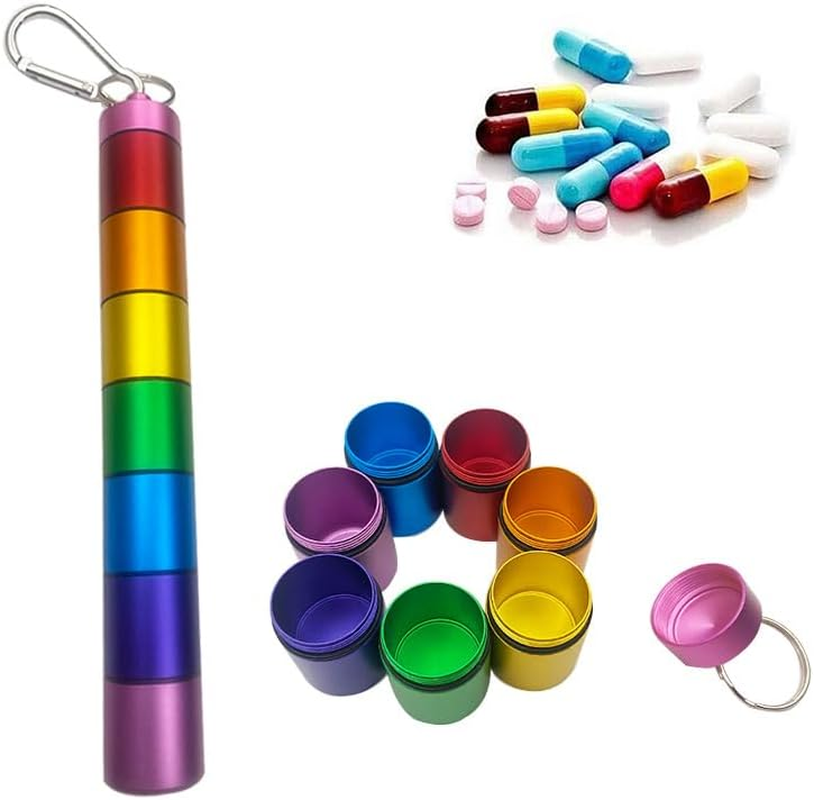 Weekly Medicine Organizer: Durable Aluminium Alloy 7-Day Pill Box for Safe Medication & Vitamin Storage - Compact & Travel-Friendly Design image number 2