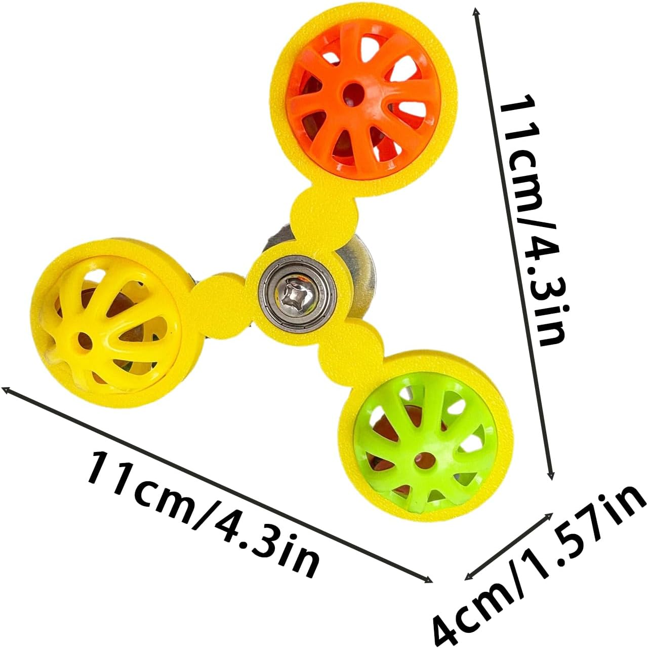 Bird Toys for Parrots, Parakeet Rotating Ball for Bird Cage, Interactive Toys Cockatiel Stimulation for Exercise Boredom Relieving Play Stimulation Macaw Cockatoo Pet Owners image number 6