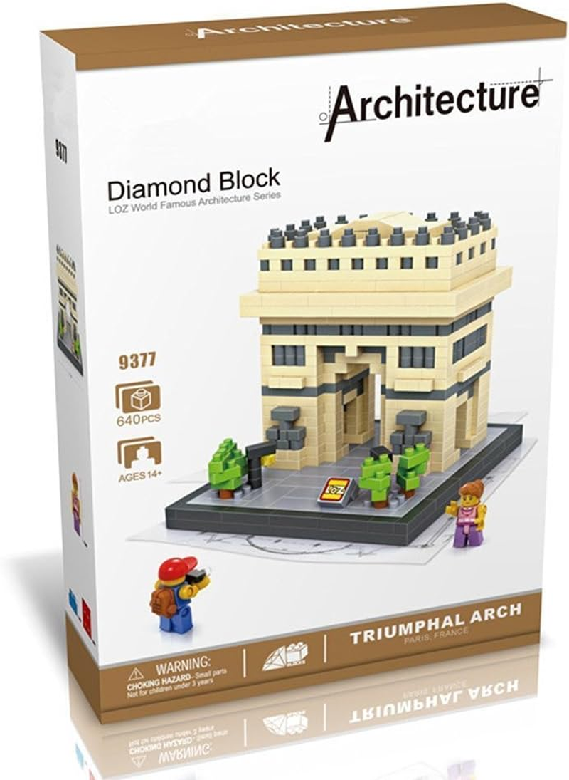 Loz Building & Construction 9377 Triumphal Arch Building Blocks (840Piece) image number 3