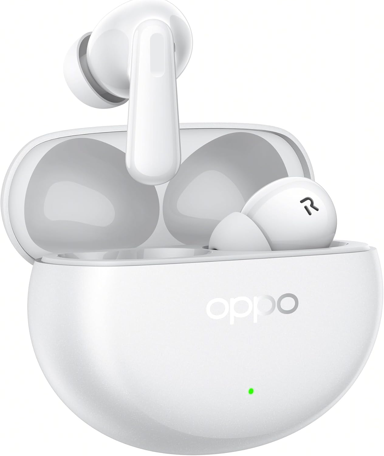 Oppo Enco Air4 Pro True Wireless Earphones, 44H Autonomy, Titanium Driver 12.4 Mm, Bluetooth 5.4, Touch Controls, AI Noise Cancellation, Android and Ios, IP55, [Italian Version],White image number 4