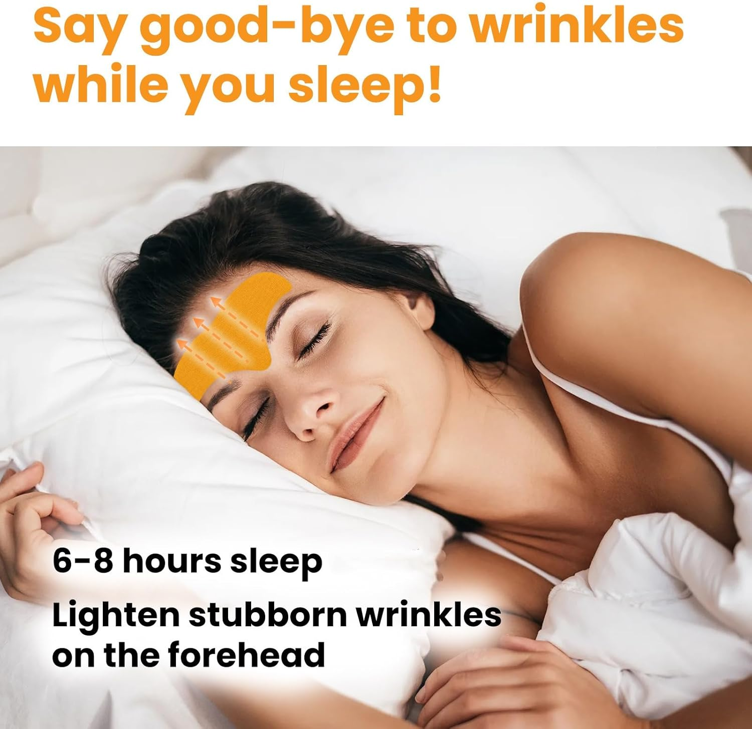 Forehead Wrinkle Patches, Overnight Anti-Wrinkle Patches for Forehead Fine Lines, Reusable Facial Patches for Smoother Skin, Hydrated, Improves Elasticity，Colleage (10PCS in 1 Box) (6PCS) - 2Pcs image number 2