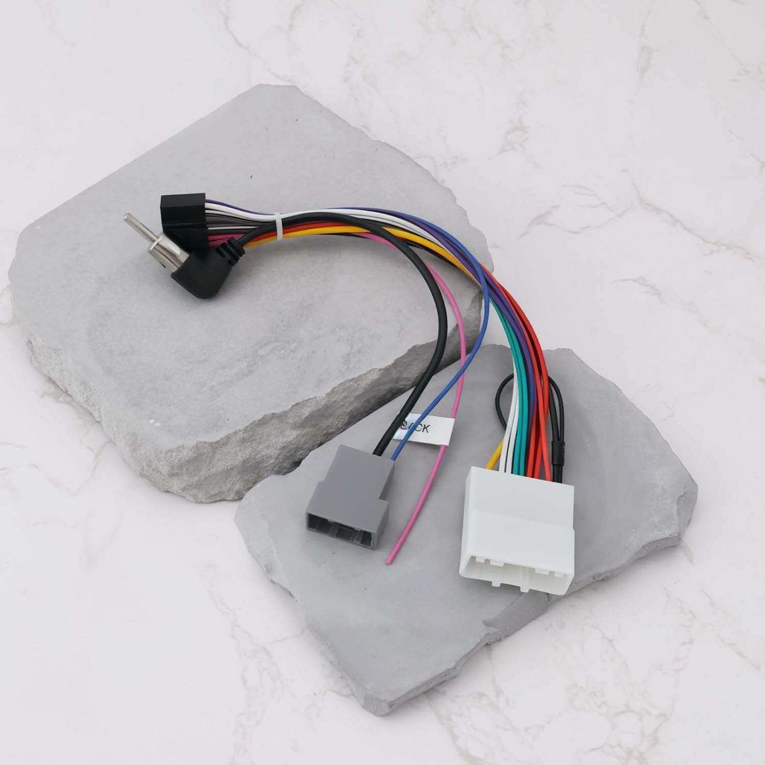 YINETTECH 1Pc 20-Pin Android Car Radio Wire Harness Adapter 16-Pin ISO Stereo Cable with Antenna Plug Compatible with Nissan Sunny 2012-2016 Compatible with Nissan Sylphy 2012-2016 image number 4