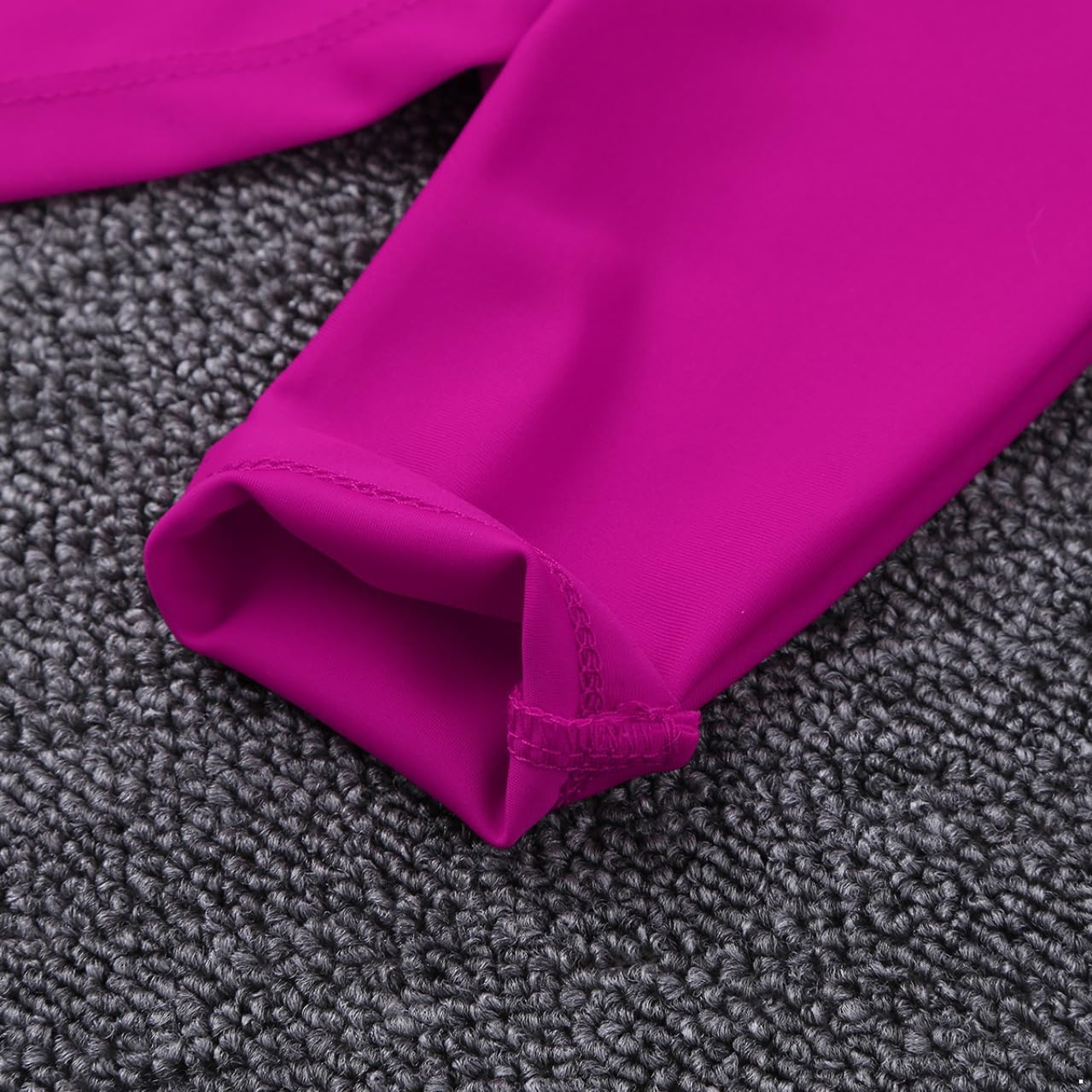 Sxiwei Kids Girls Long Sleeve Mock Neck Ballet Dance Gymnastic Crop Top Dancewear image number 5