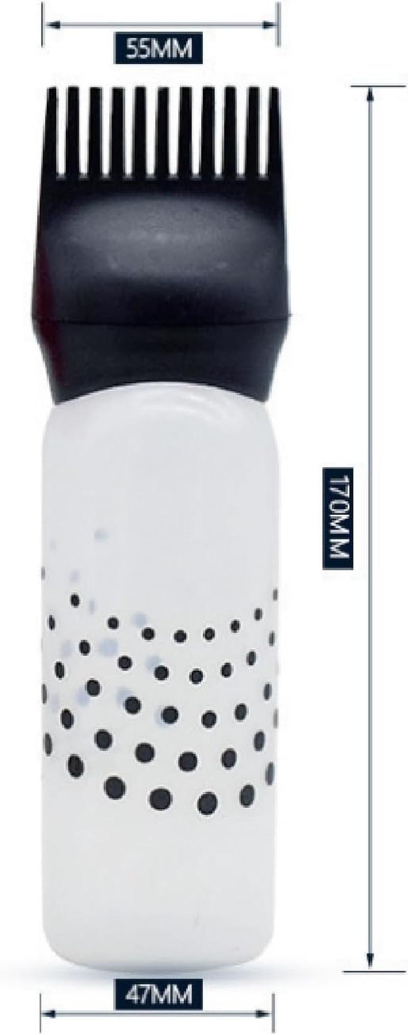 3Pcs Applicator Bottle for Hair Root Comb Color Applicator Bottle Styling Tool (Blue, Pink, Black)