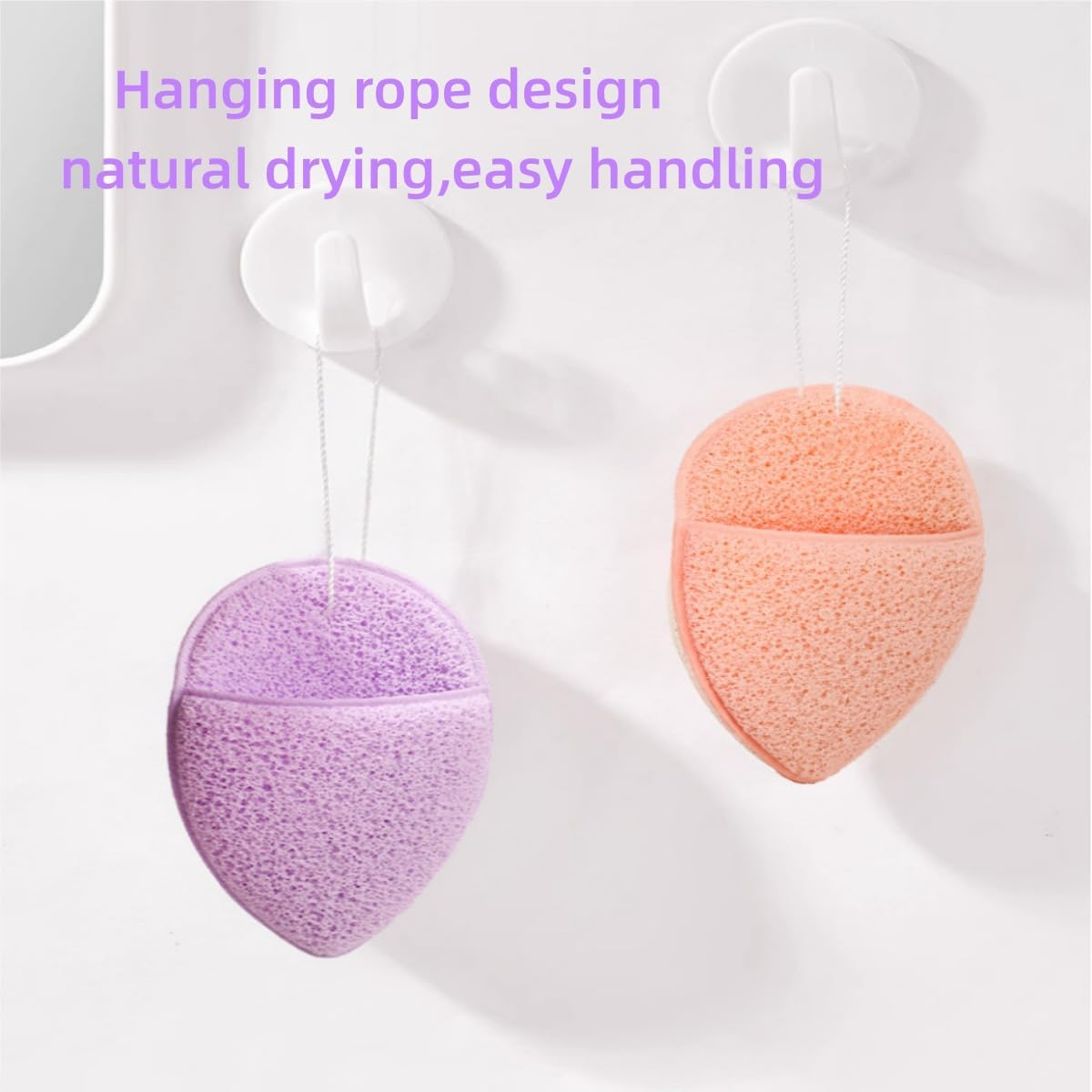 Kastetards 6 PCS Konjac Bathing Sponges, Face Sponges for Deep Pore Cleansing,Blackheads & Dead Skin Remover, Daily Face Cleansing Tool,Colorful Reusable Makeup Remover Exfoliating image number 4