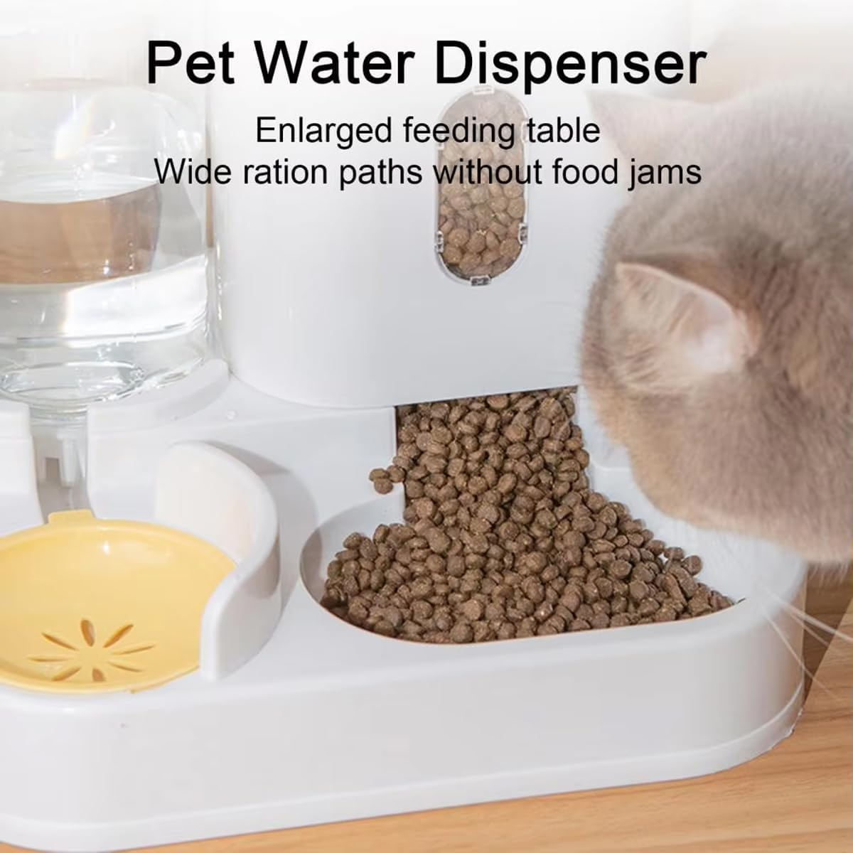 AIMALL Large Capacity Pet Feeder and Water Dispenser, Automatic Cat and Dog Feeding Station, 10-Day Worry-Free, Integrated Food and Drink System image number 2