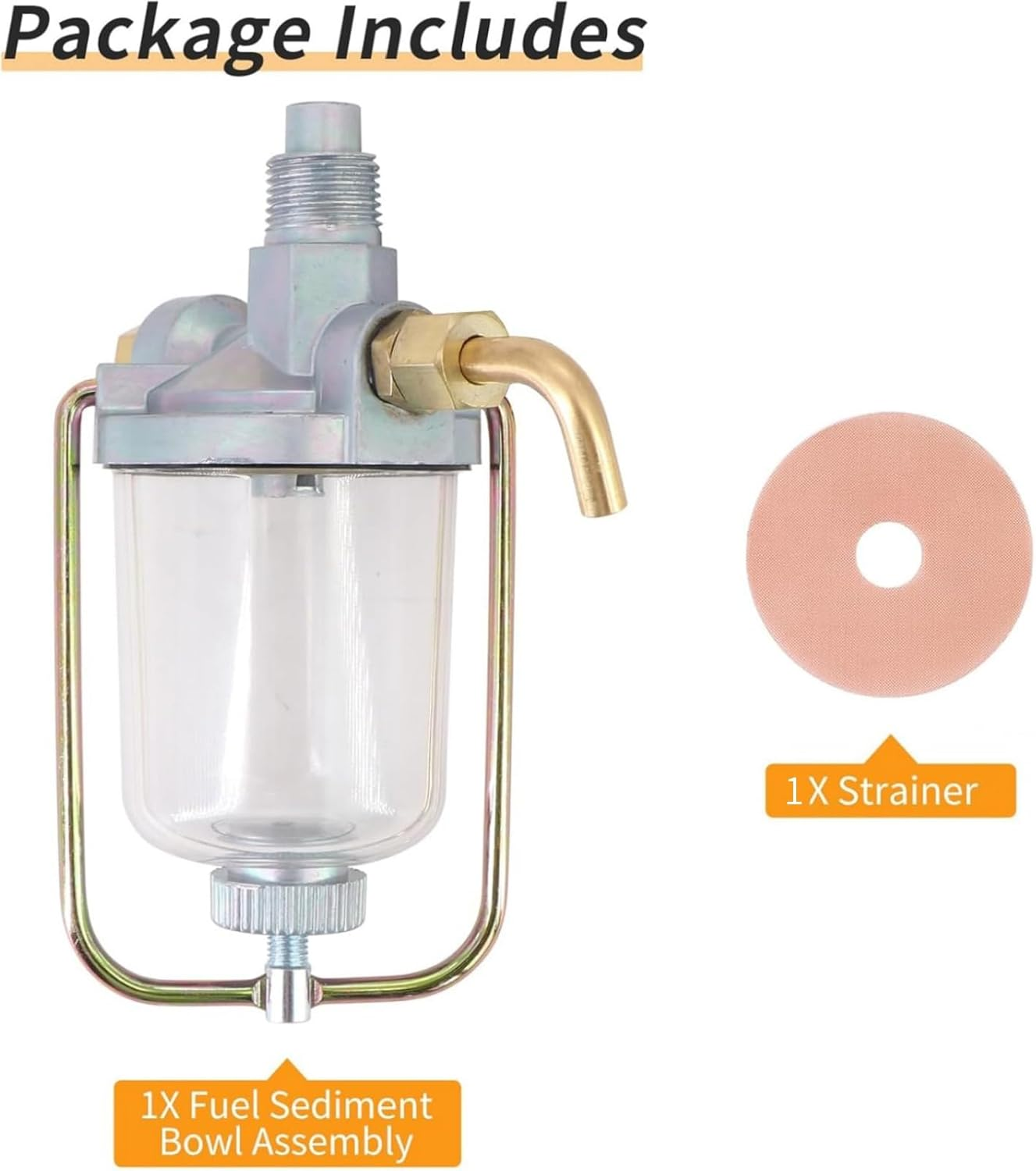 Fuel Strainer Sediment Bowl Assembly 358245R91 Replacement for Industrial 2444, 2504, 2606, 2656, 2706, 2756, 2826, 2856, 3400A, 3414 image number 5