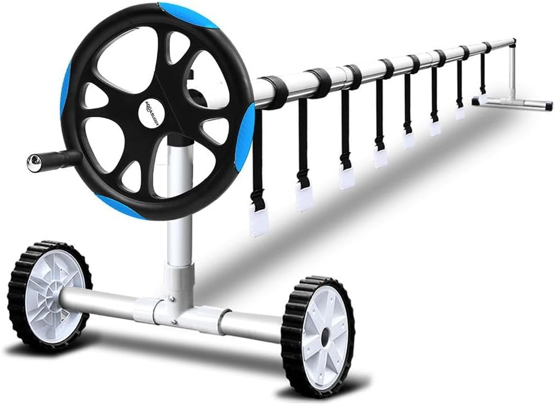 AQUA BUDDY Pool Roller Swimming Pools Cover, Rollers, Solar Blanket Reel Blue Covers