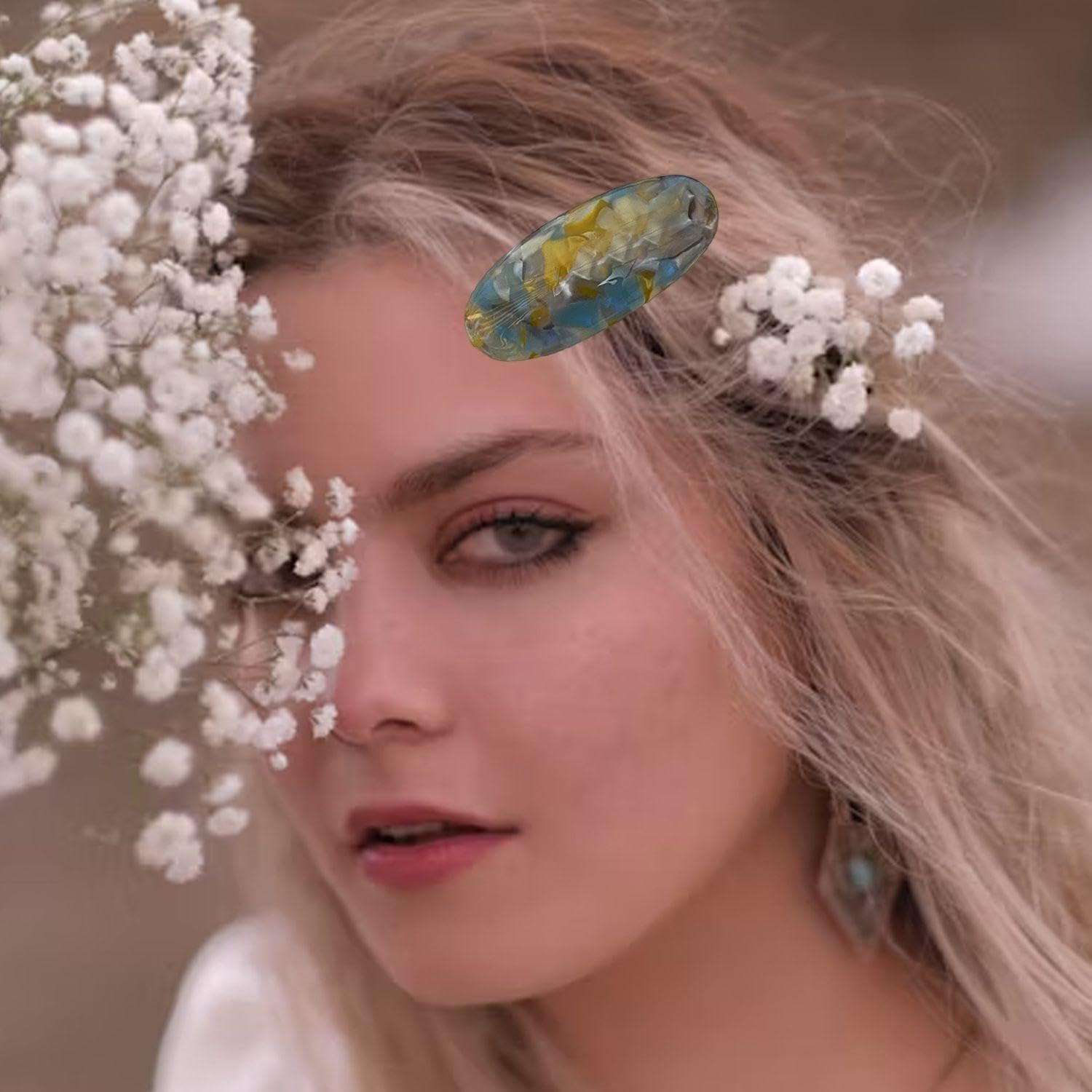 6 Pieces Hair Clips for Women, French Hair Clips for Women, Oval Hair Clips for Women, Fashion Decorative Hair Clips, Party Hair Clips for Girls image number 4