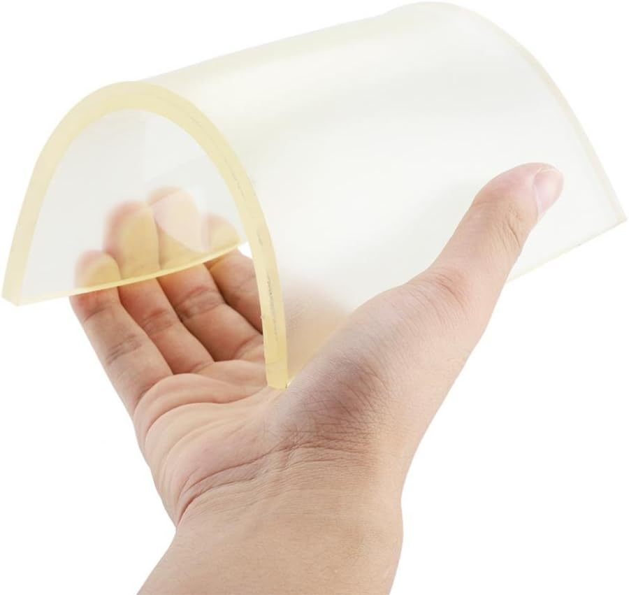 Polyurethane 20X15X0.8Cm Punch Stamping Board, Rubber Mute Board Leather Cutting Board, for Hole Punches Cutting Leather image number 1