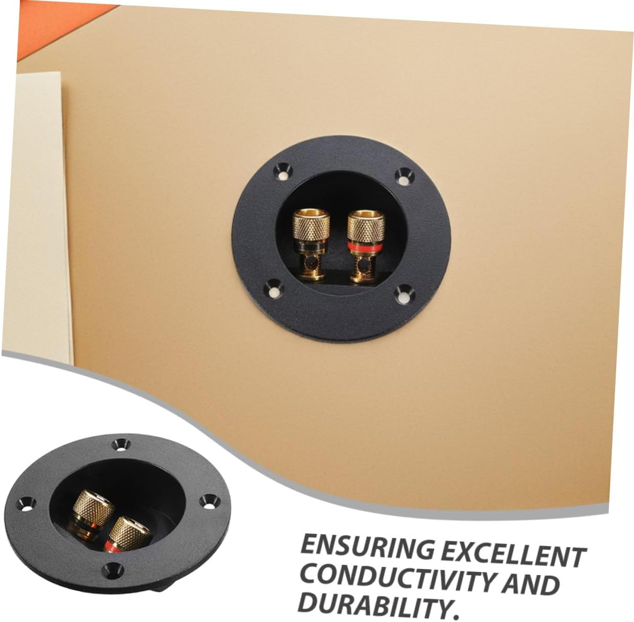 HIAKDOFT 8PCS Full Copper Speaker Wire Connector Terminal Box with Binding Posts for DIY Home Car Stereo Systems High Conductivity Audio Cable Terminal for Subwoofers Soundbars Hifi image number 3