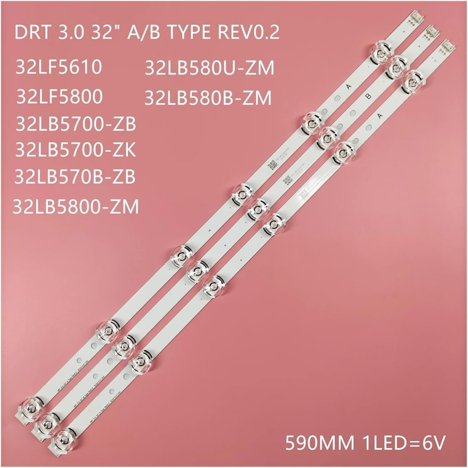 LED Backlight for L-I-G 32"TV 32LB5800 32LB572V 6916L-1974A 32LB580V 32LB650V 32LB652V 32LB653V 32LF550 I-Nnotek DRT3.0 32Inch (Color : 3 Pieces 1TV) image number 1