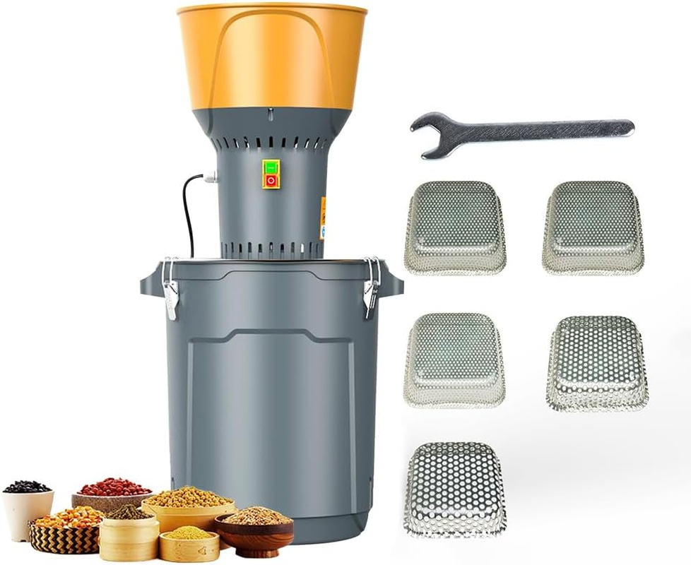 CHAOFLIGHT Grain Mill Grinder, 50L Commercial Electric Spice Grinder Corn Mill with 5 Sieves Dust-Free Pulverizer Dry Grinding Machine for Household/Resturant/Hotel (50L) image number 5