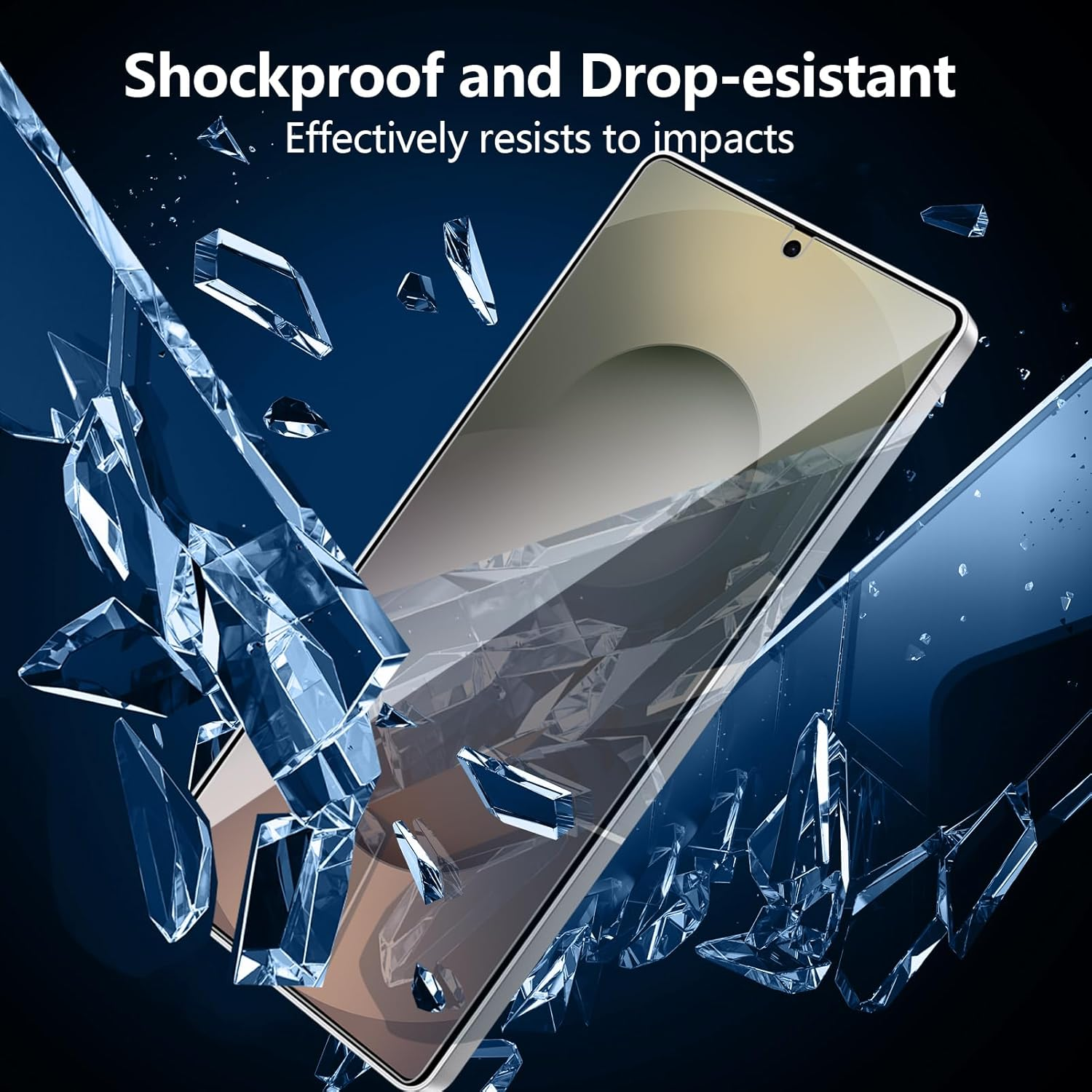 Tempered Glass Screen Protector for Galaxy S25 Ultra 6.9 Inch 2 Pack + 2 Pack Camera Lens 9H Tempered Glass Fingerprint Unlock Compatible Anti-Scratch Case Friendly Clear-Hd image number 1