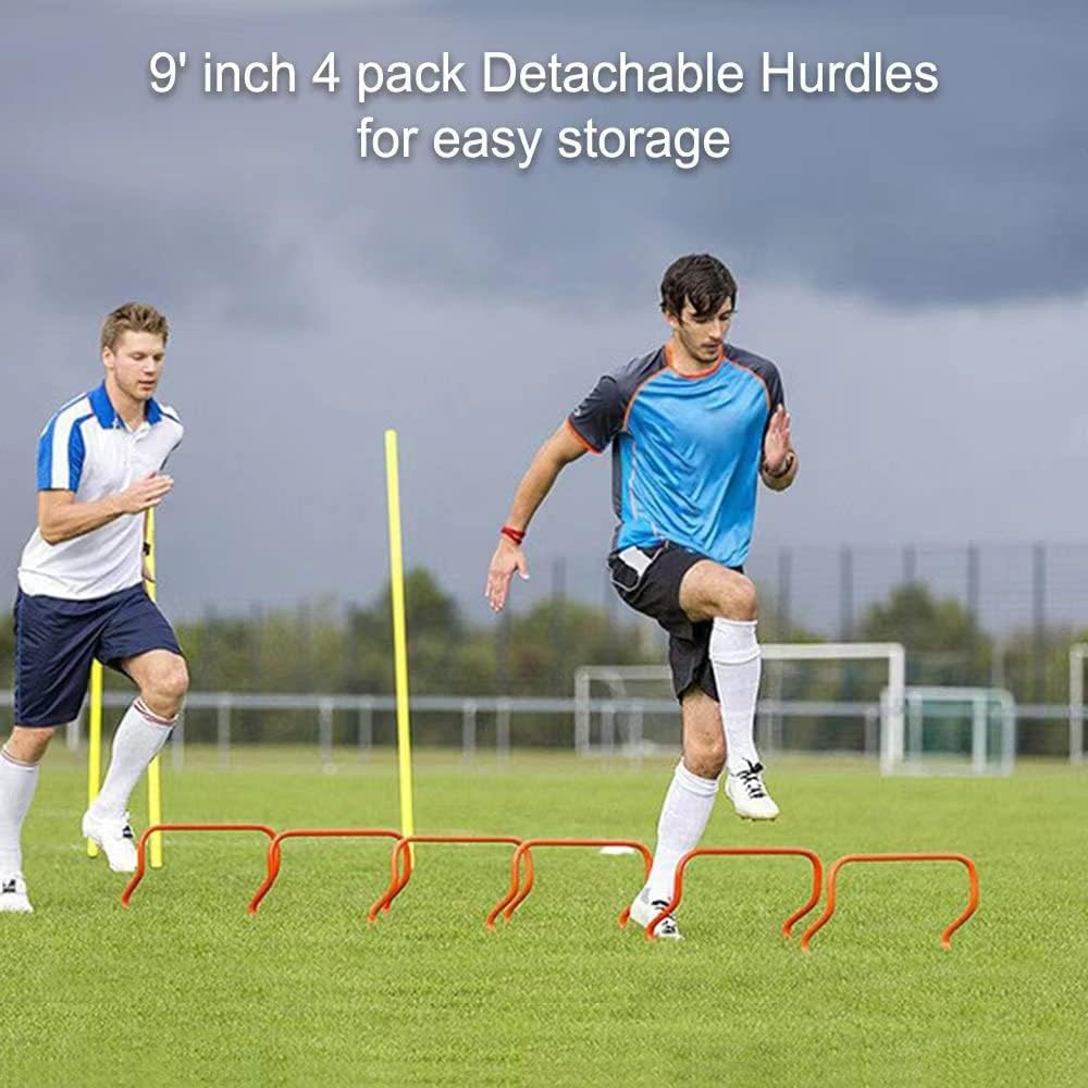 HCE Agility Speed Training Hurdles Multi-Purpose Plyometric Training Hurdles, Crossfit, WOD, Football, Lacrosse, Cricket Athletic Sports and Games - Ideal for Pets, Kids and Adult (3 Pack) image number 5