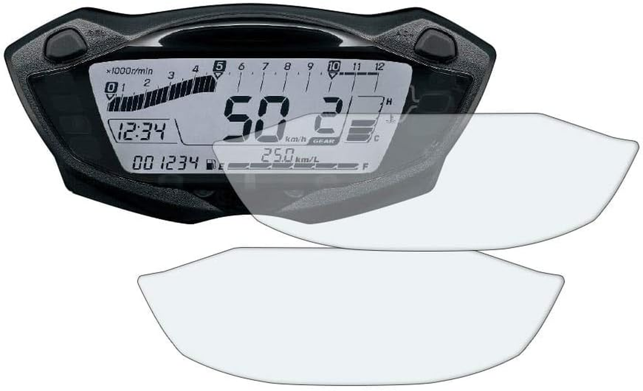 Speedo Angels Sasu211 Dashboard Screen Protector for Suzuki SV650 (2016+), 1 X Ultra Clear & 1 X anti Glare image number 3