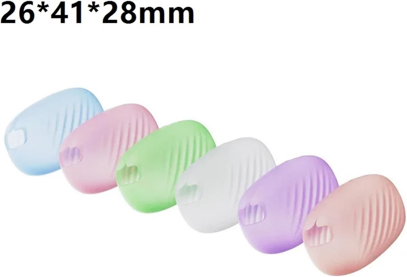 6 Pcs Toothbrush Covers &ndash; Antibacterial Toothbrush Caps for Travel, Silicone Toothbrush Protector for Electric image number 2
