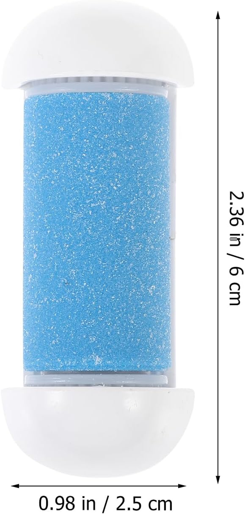 SUPVOX 4Pcs Foot Care Tool Replacement Roller Heads, Exfoliator for Dead Skin Removal, Callus Remover for Home Use, Blue image number 2