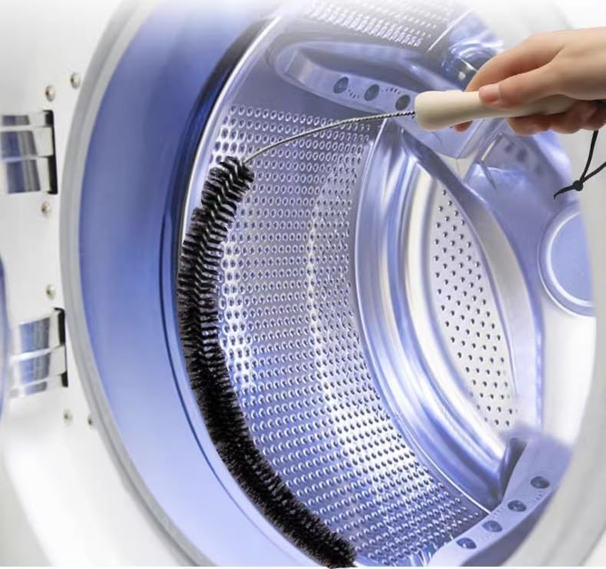 2 Pack Dryer Vent Cleaner Kit Dryer Lint Brush Vent Trap Cleaner Long Flexible Refrigerator Coil Brush image number 1