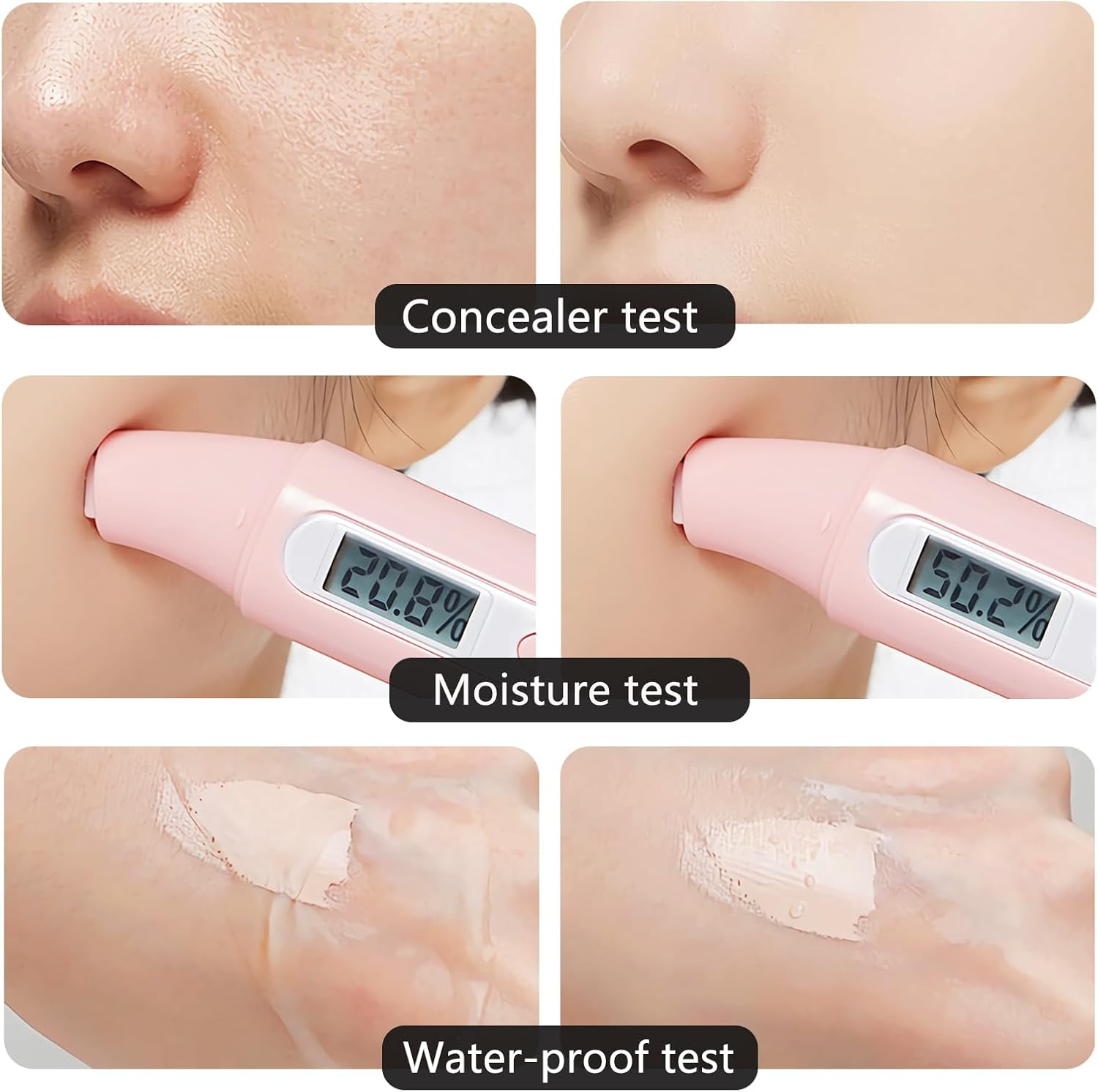 Air Cushion CC Cream Mushroom Head Foundation, Moisturizing BB Cream Makeup Long Lasting Matte Concealer (2 PCS Natural) image number 6