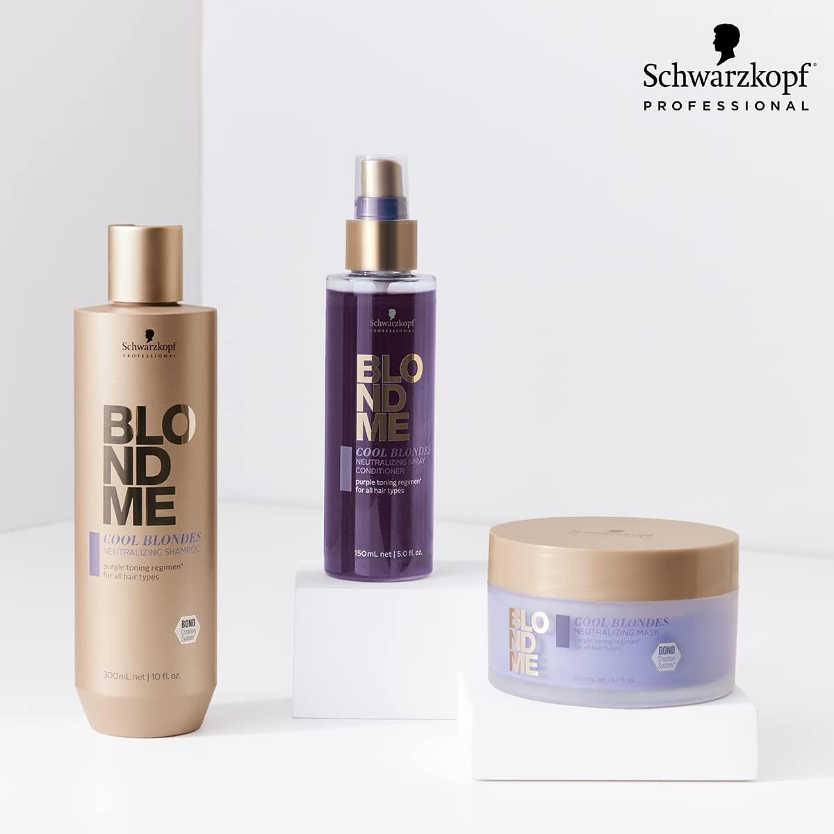 Schwarzkopf Blondme Cool Blondes Neutralizing Spray Conditioner 150 Ml image number 3