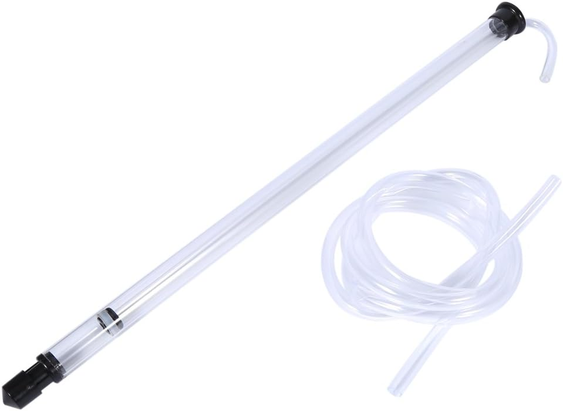 Wine Brewing Siphon, Regular Siphoning Kit Auto Siphon Racking Cane for Beer Wine Bucket Bottle with Clear Tubing Black