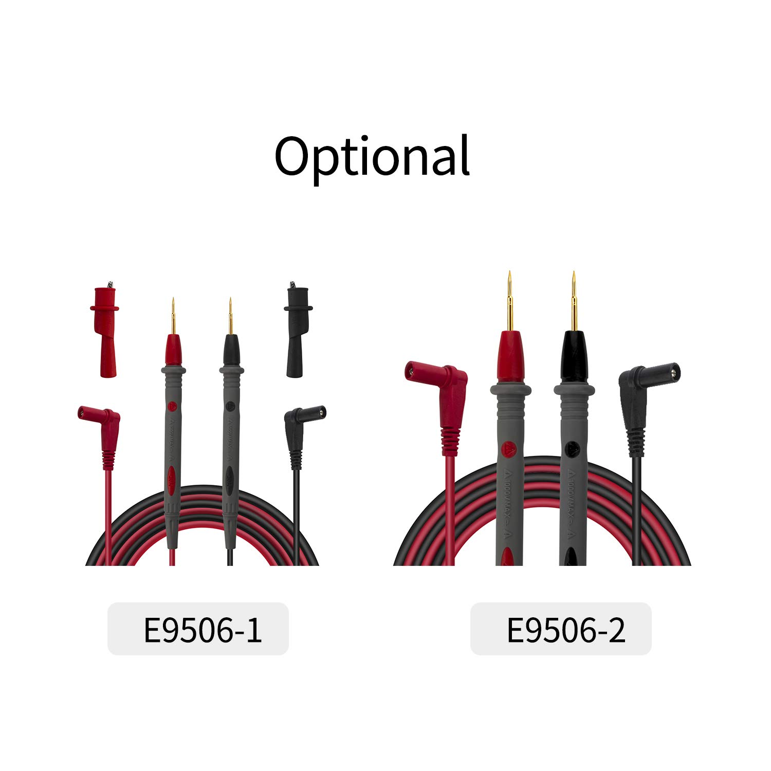 Maiju Electronic Test Leads Test Probes Multimeter Leads with Crocodile Clips Gold Plated Super Sharp Tips Silicone Test Lines PT1008 20A 1000 V image number 4