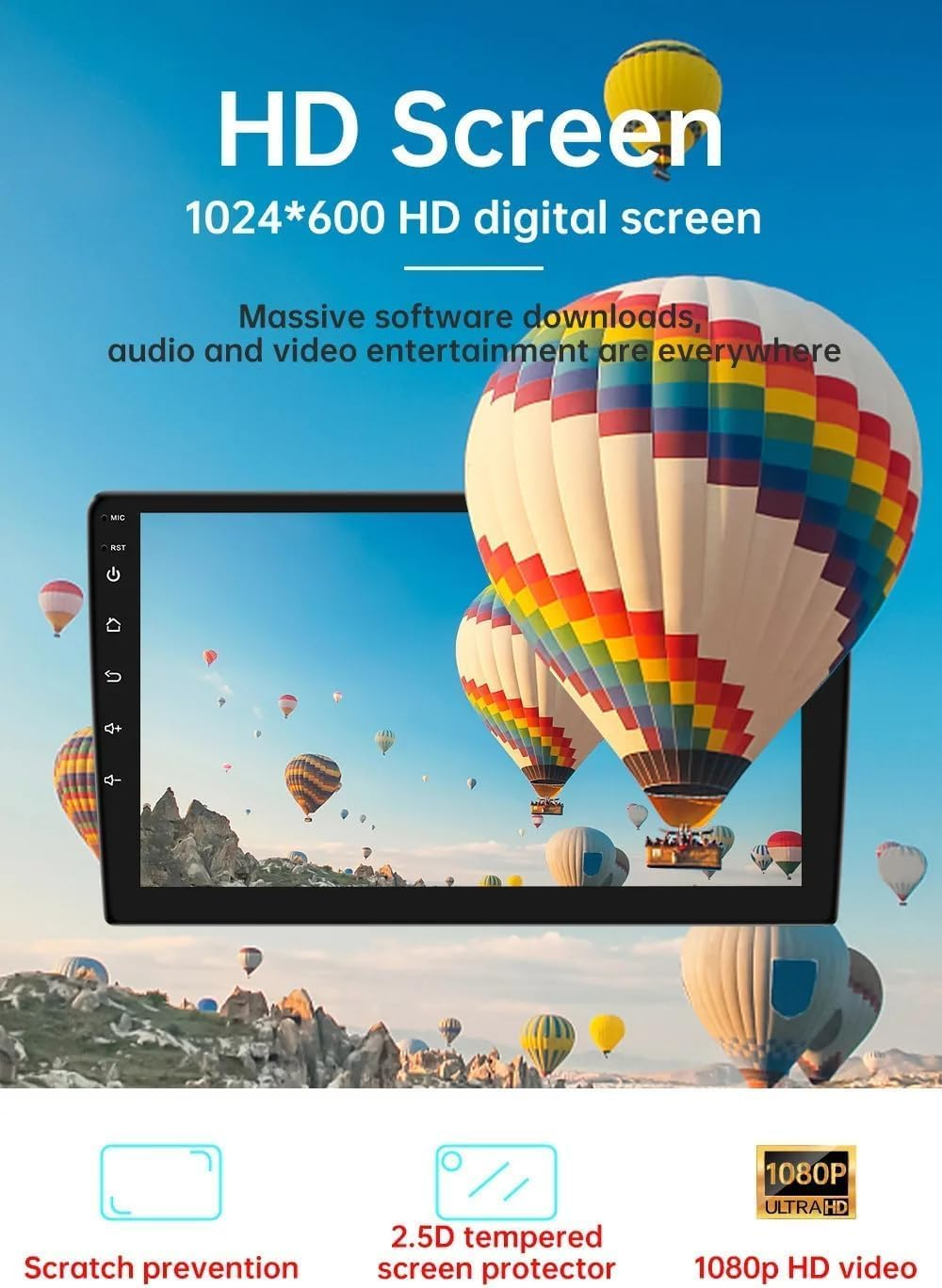 Rolax Android 12 9" Car Radio Player Multimedia Audio Stereo Carplay Headunit Compatible with Mazda CX5 CX-5 2012-2015 GPS Navigation Video Screen Wifi Bluetooth Wireless image number 1