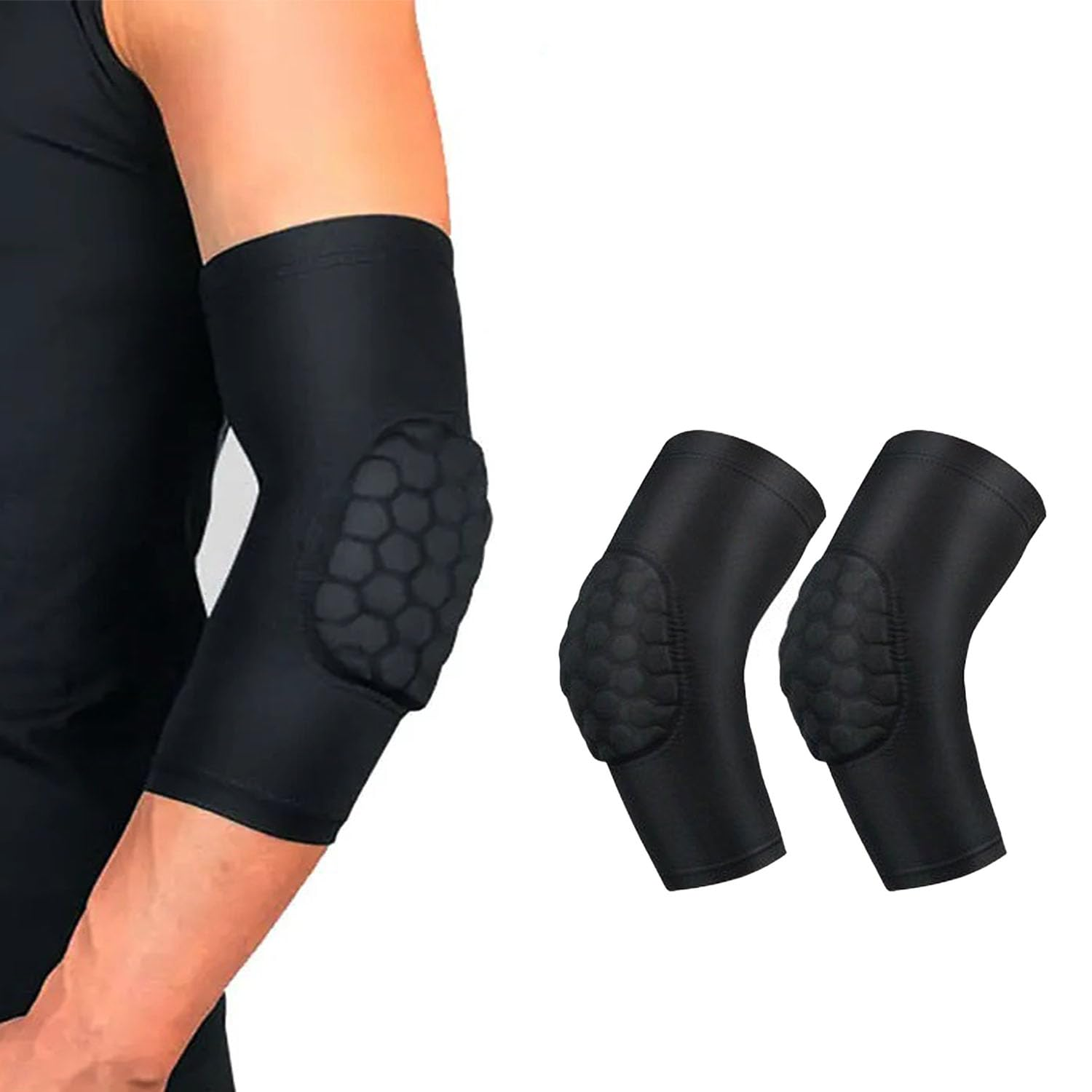 Padded Elbow Pads,Basketball Shooter Sleeves Volleyball Arm Sleeves for Youth Adluts