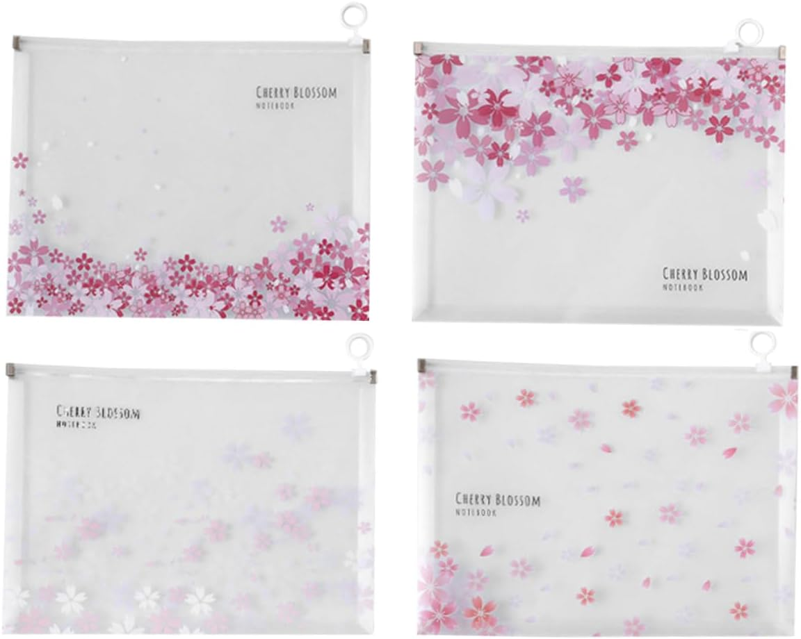 SEWACC Zip Pouch Plastic Document Bag Mesh Pencil Pouch Pencil Plastic Wallet image number 3