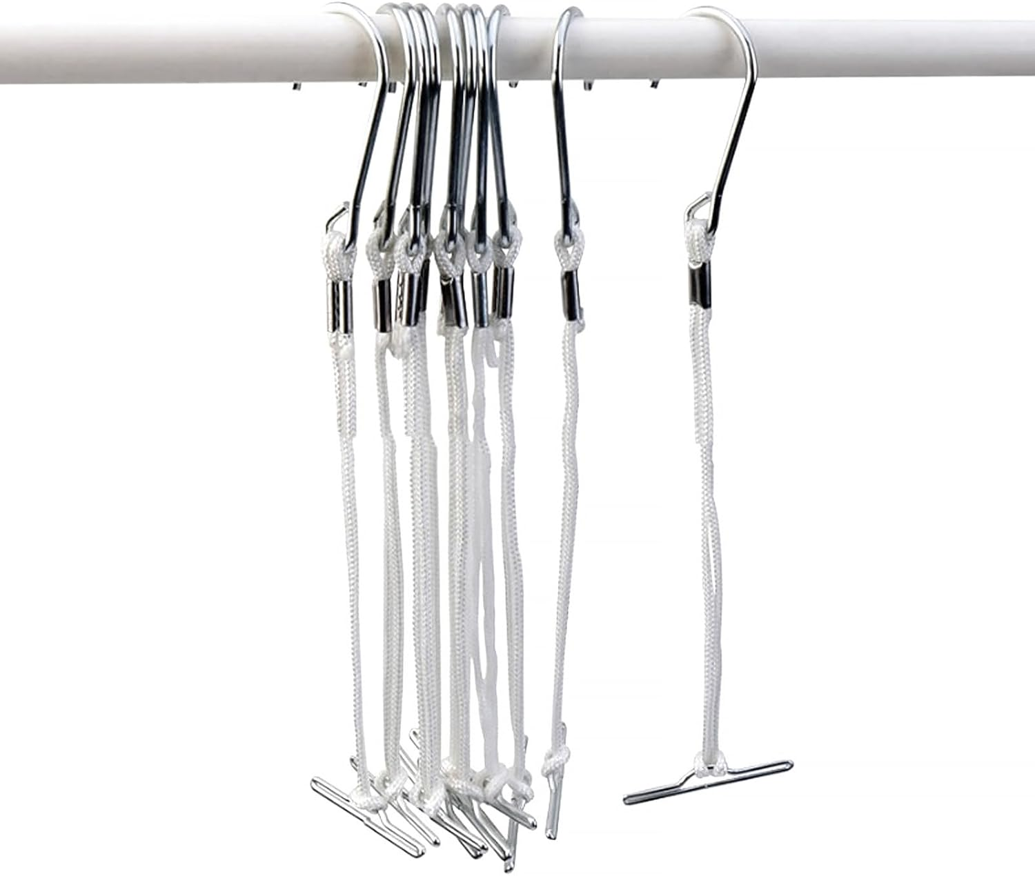 Omabeta 20PCS Sewing Pattern Hanging Hooks with 260-280Mm/10.24-11.02In Rope for Patterns Designerstailors, Metal Hanger, Efficient Storage, Made of Galvanized Steel for Kraft Paper Patterns image number 3