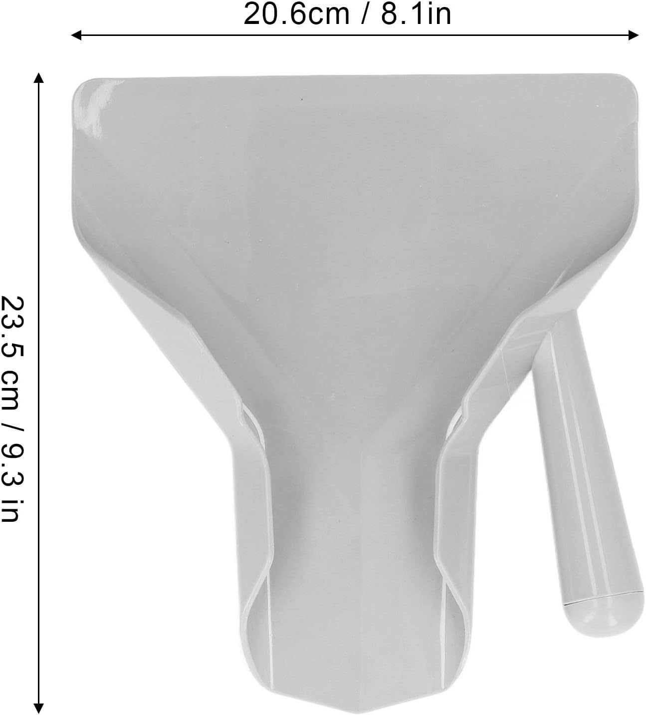 Popcorn Scoop, Food Grade French Fries Shovel French Fries Spatula, Quick Fill Tool for Food Bags & Boxes, French Fry Bagger Scooper for French Fries, Snacks, Right Handle image number 2