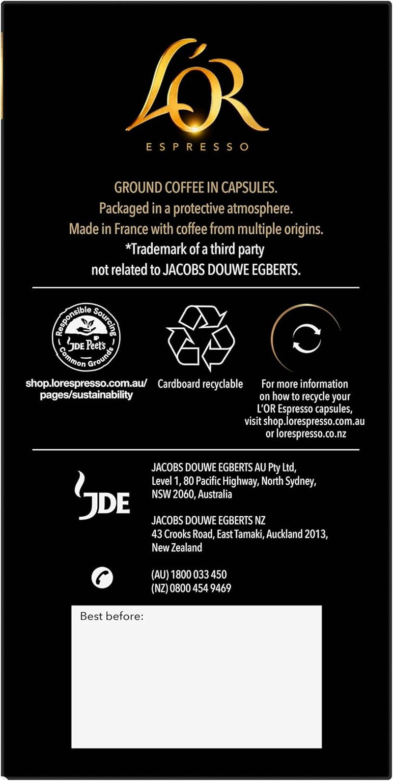 L'OR Espresso Breakfast Variety 50Pk X5 image number 2