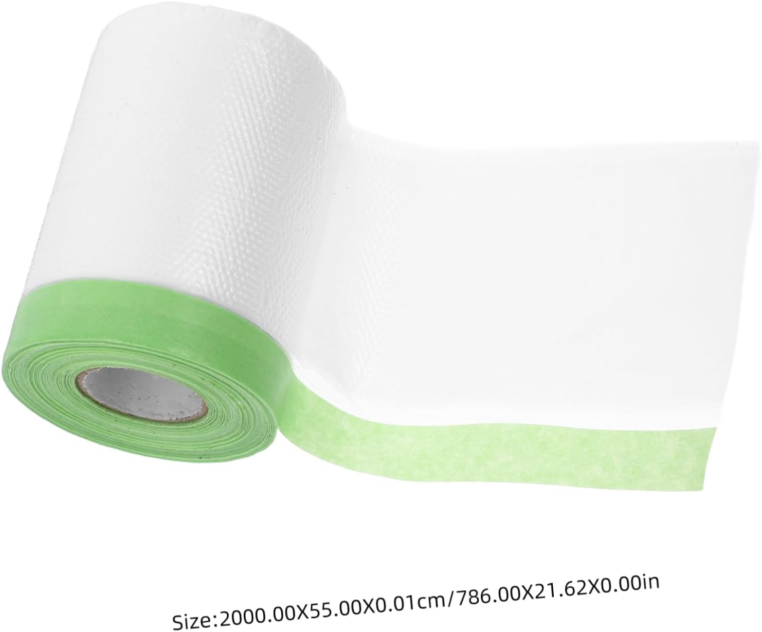 Pre-Taped Weak Adhesion Masking Film 55Cm X 20M for Painting and Dust Protection, Plastic Protective Film and Cover for Automotive Masking, Wall and Furniture Painting Protection image number 3