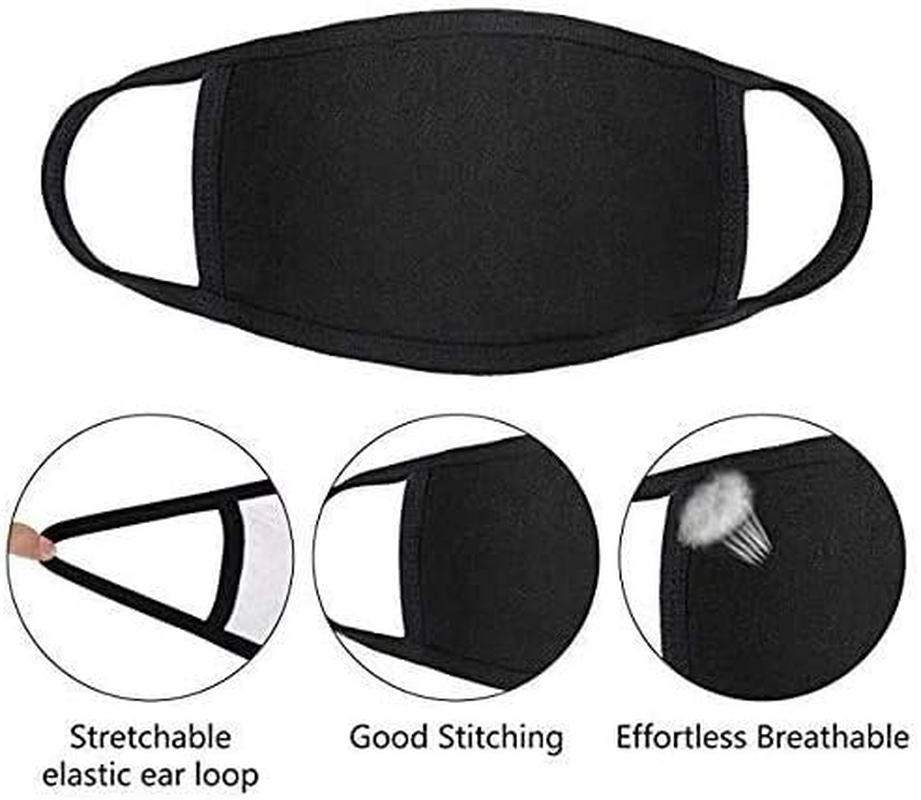 2PCS Unisex, Washable and Reusable Cotton Fabric Anti-Dust for Men Women Outside image number 2