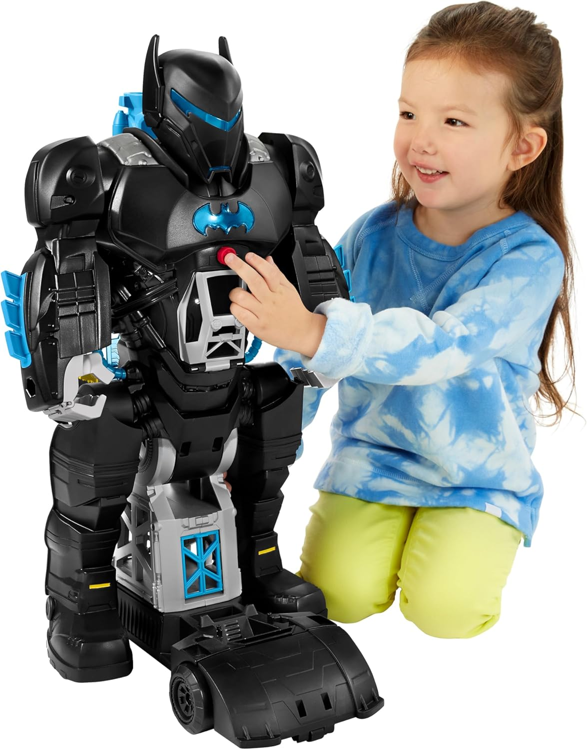 Fisher-Price Imaginext DC Super Friends Batman Toy Bat-Tech Batbot Playset 2-Ft-Tall Robot with Lights & Sounds for Pretend Play Kids Ages 3+ Years image number 2