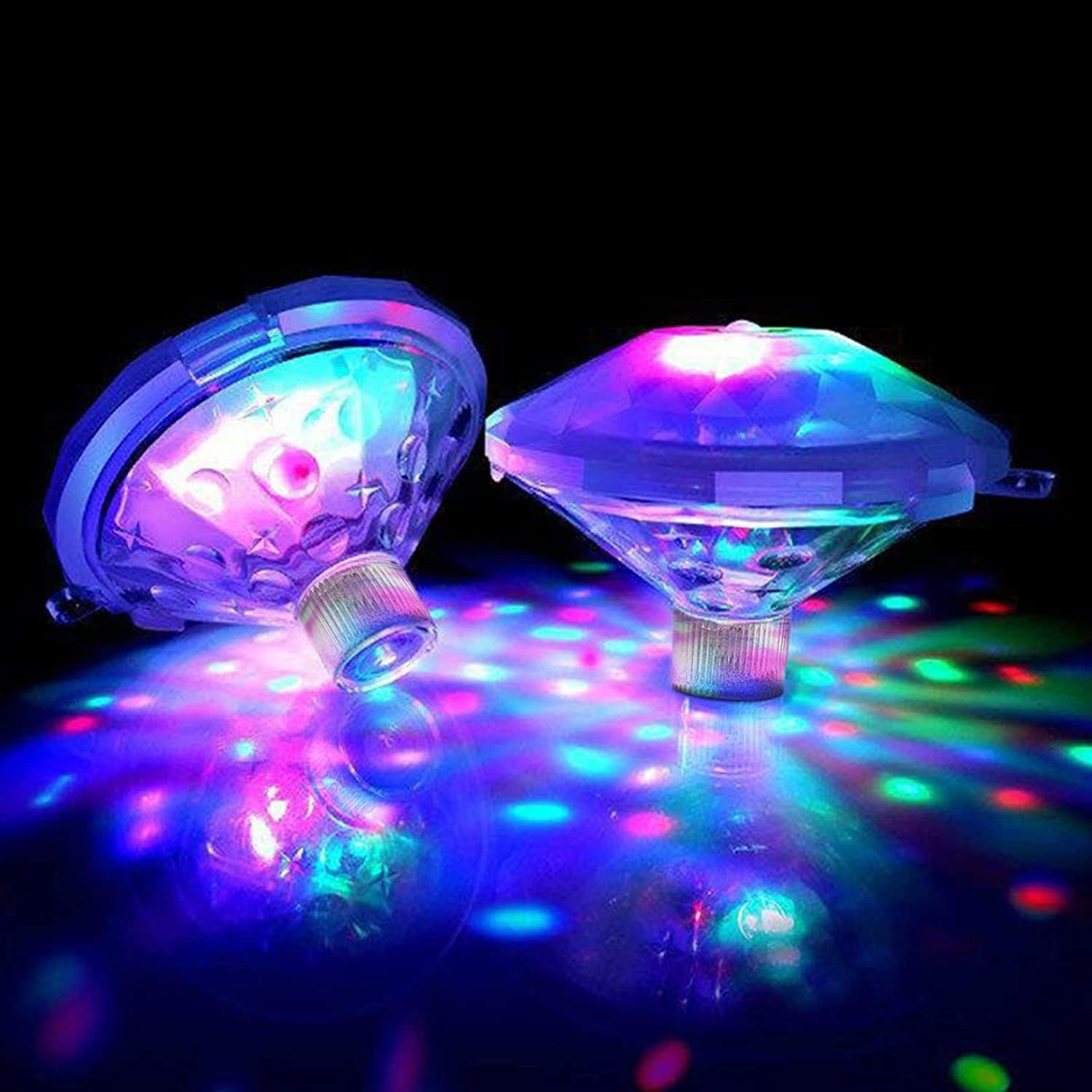 Floating Pool Lights, Pool Lights with 6 Dynamic Lighting Effects, IP68 Waterproof Pool Lights That Float, Upper and Lower Color Changing Pool Lights for Inground Pool-2Pack image number 5
