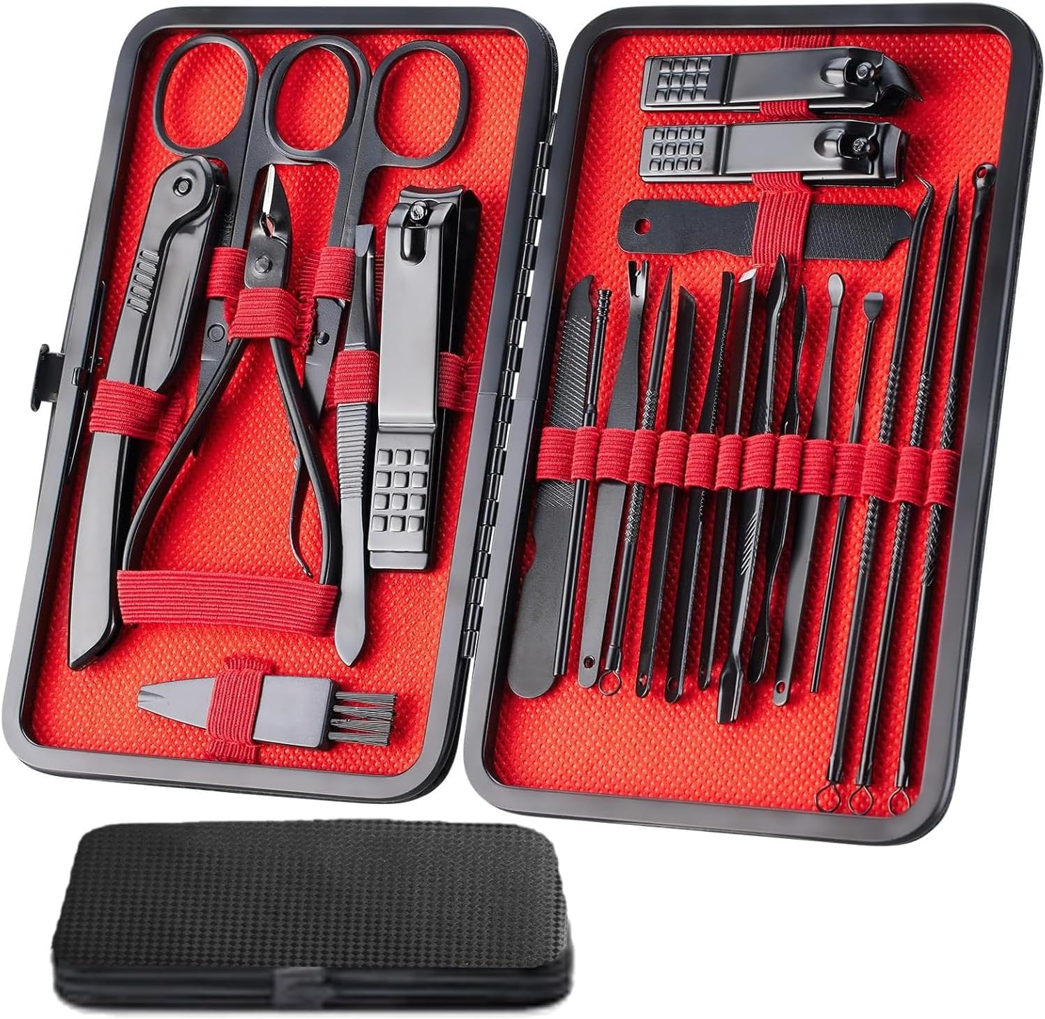 Father'S Day 24Pcs Professional Nail Clipper Gift Set- Surgical Steel Manicure/Pedicure Kit for Thick Nails, Cuticle Remover & Toenail Care Tools in Travel Case Christmas Ideal Gifts image number 1